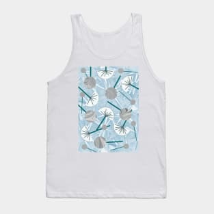 Vintage Geometric Flowers, Kimono,Cocktail  Abstract Pattern #3 Tank Top